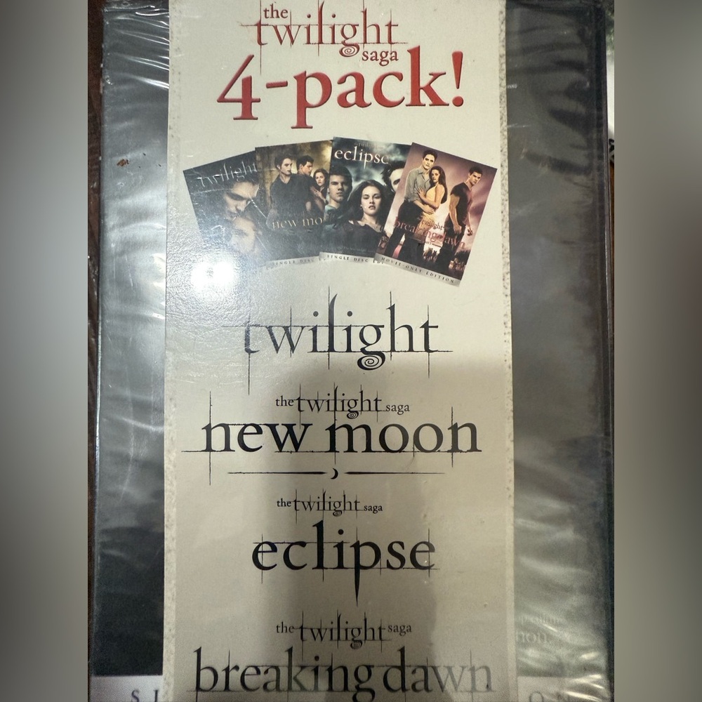 The Twilight Saga 4-Pack DVD Collection (New & Sealed)